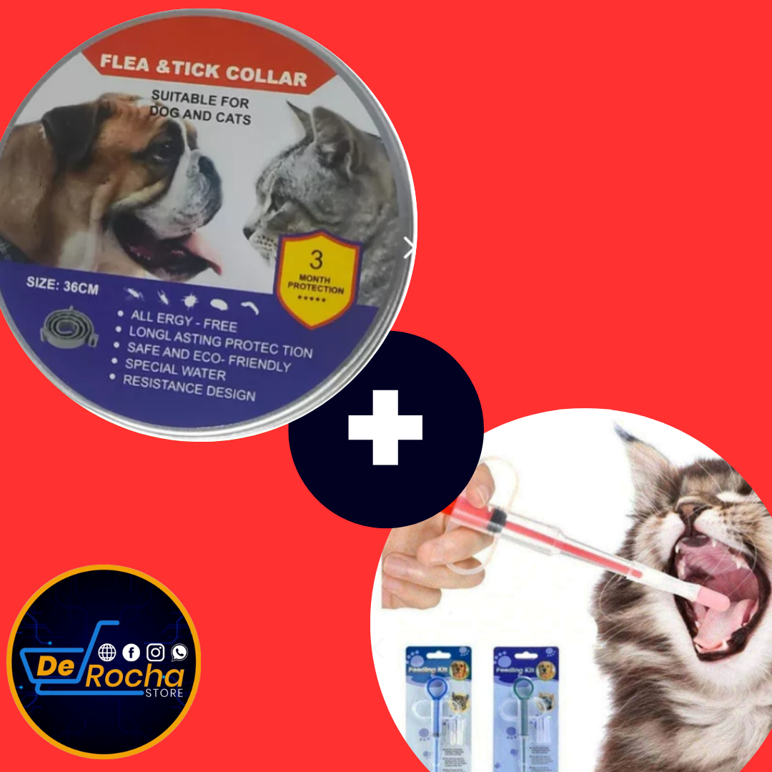 comobo collar antipulgas+jeringa pastila